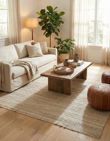 7' 9 x 9' 5 Hand Woven Kilim Modern Wool Rug