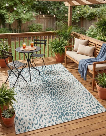 4' x 6' Easy-Clean Safari Indoor / Outdoor Rug