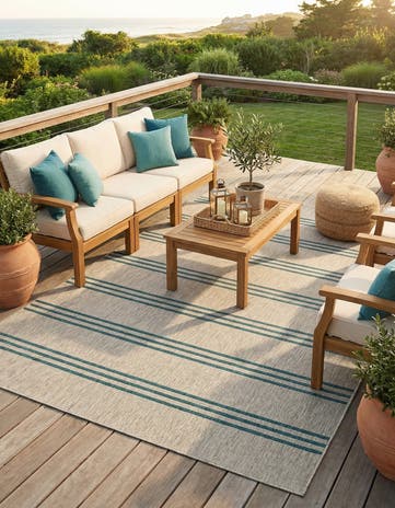 7' x 10' Easy-Clean Jill Zarin Anguilla Indoor / Outdoor Rug