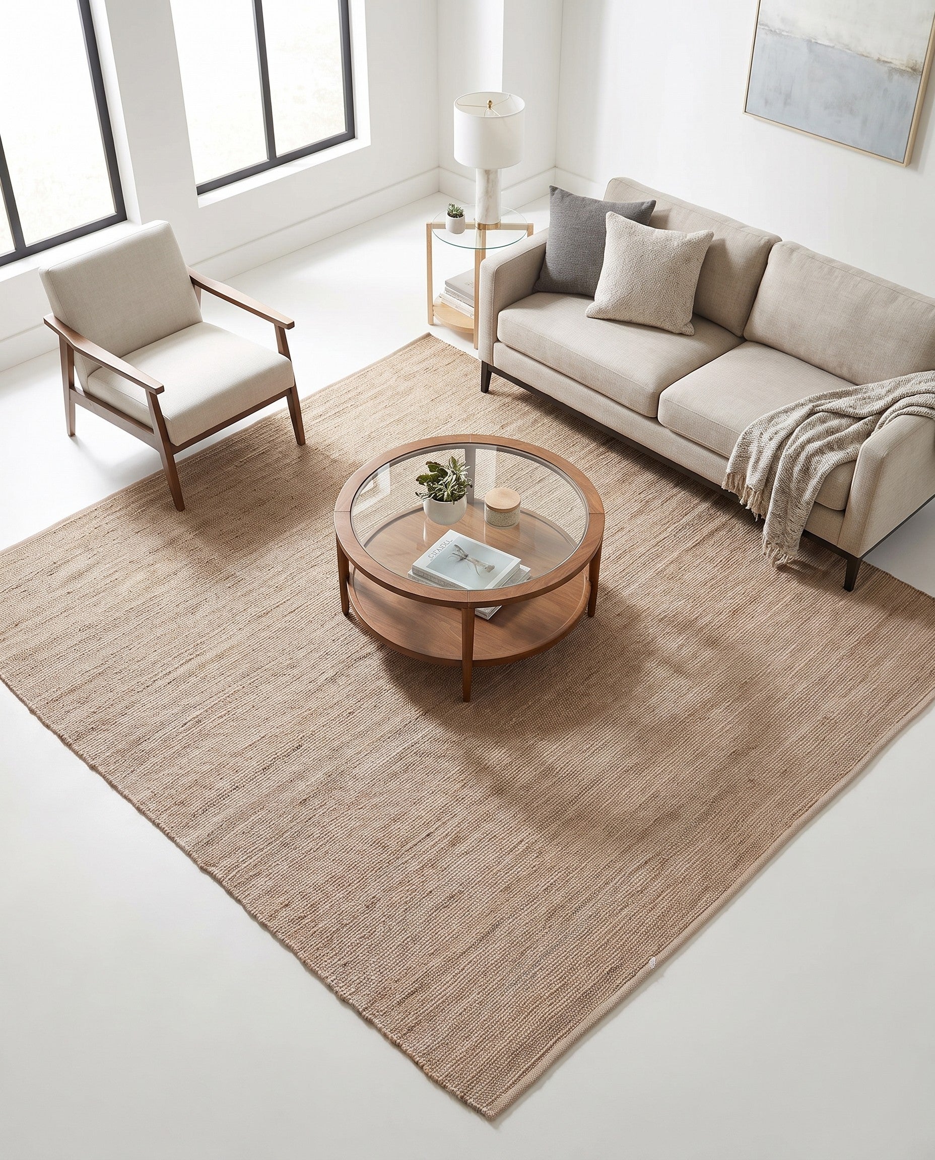 8' x 8' Hand Woven Laurel Handwoven Jute Square Rug