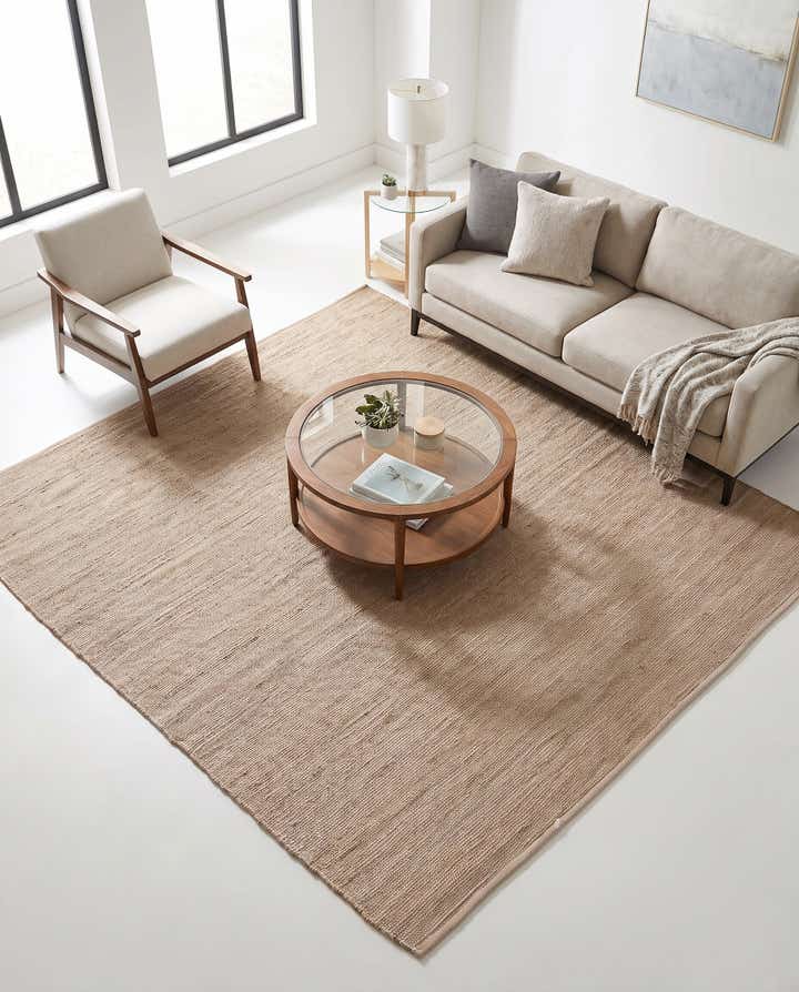 245cm x 245cm Tissé à la main Laurel Handwoven Jute Tapis Carré