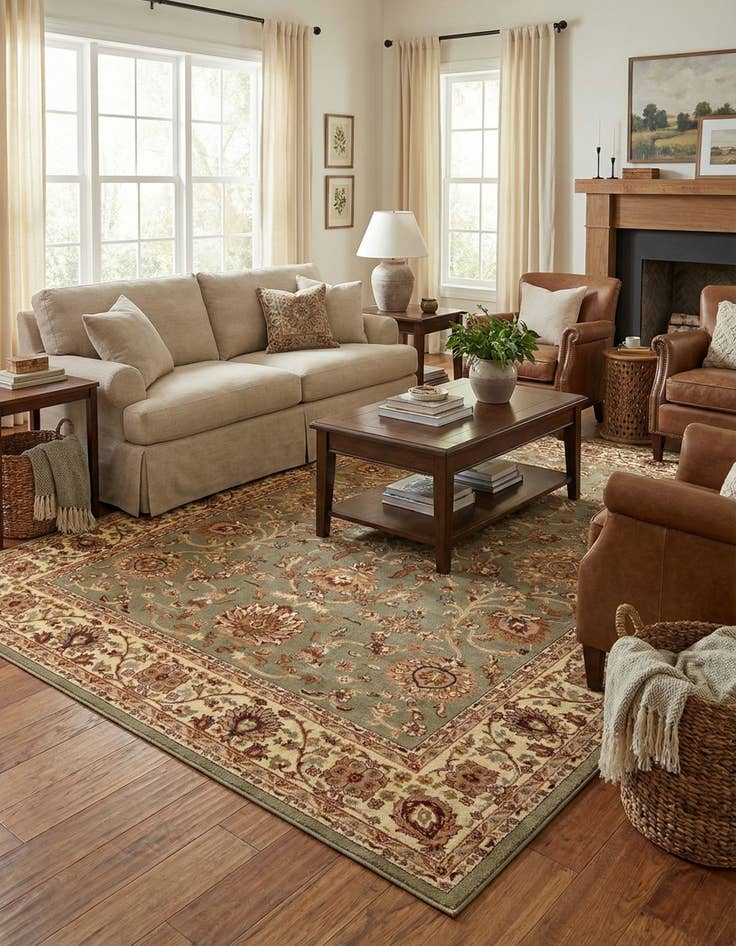 Detail image of 9' x 12' Classic Agra Rug