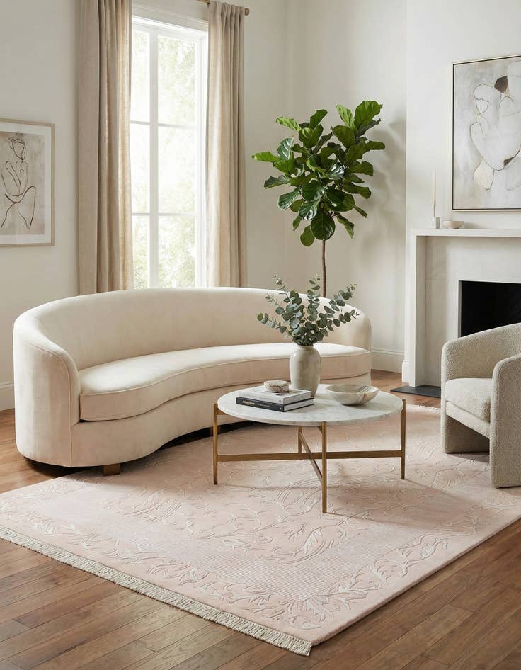 Detail image of  5' 7 x 7' 10  Hand Knotted Darya Wool Rug