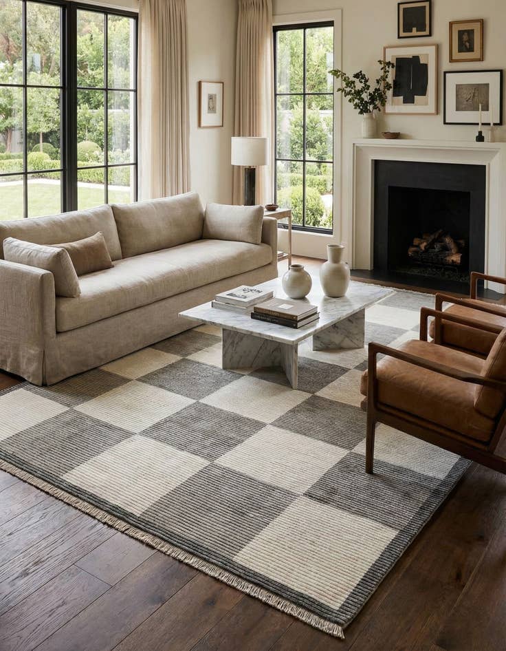 Detail image of  8' 2 x 11' 5  Hand Knotted Darya Wool Rug