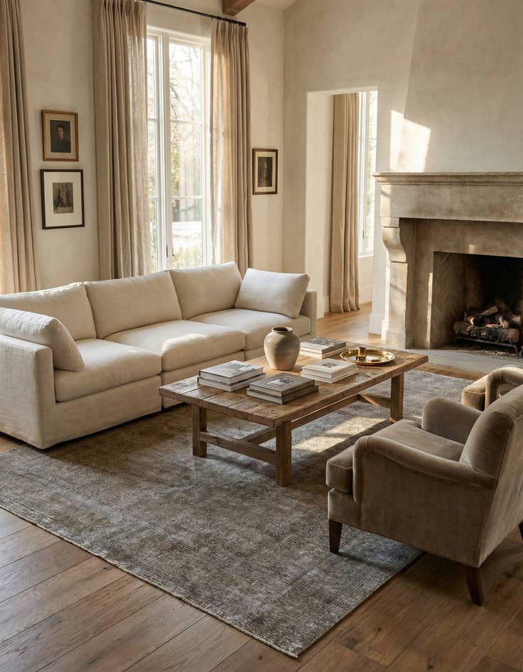 Detail image of 8' 1 x 11' 6  Hand Knotted Ultra Vintage Persian Wool Rug