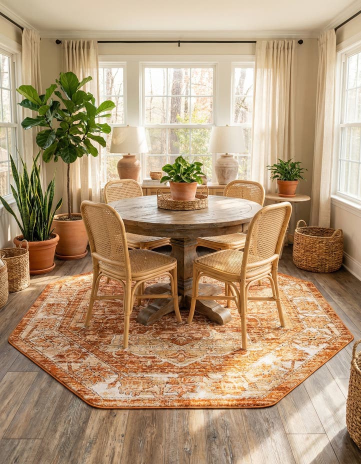 7' 10 x 7' 10 Isabella Octagon Rug
