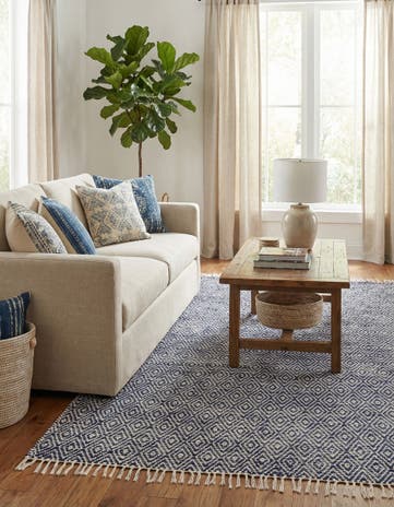 7' 1 x 10' Hand Woven Braided Jute Rug