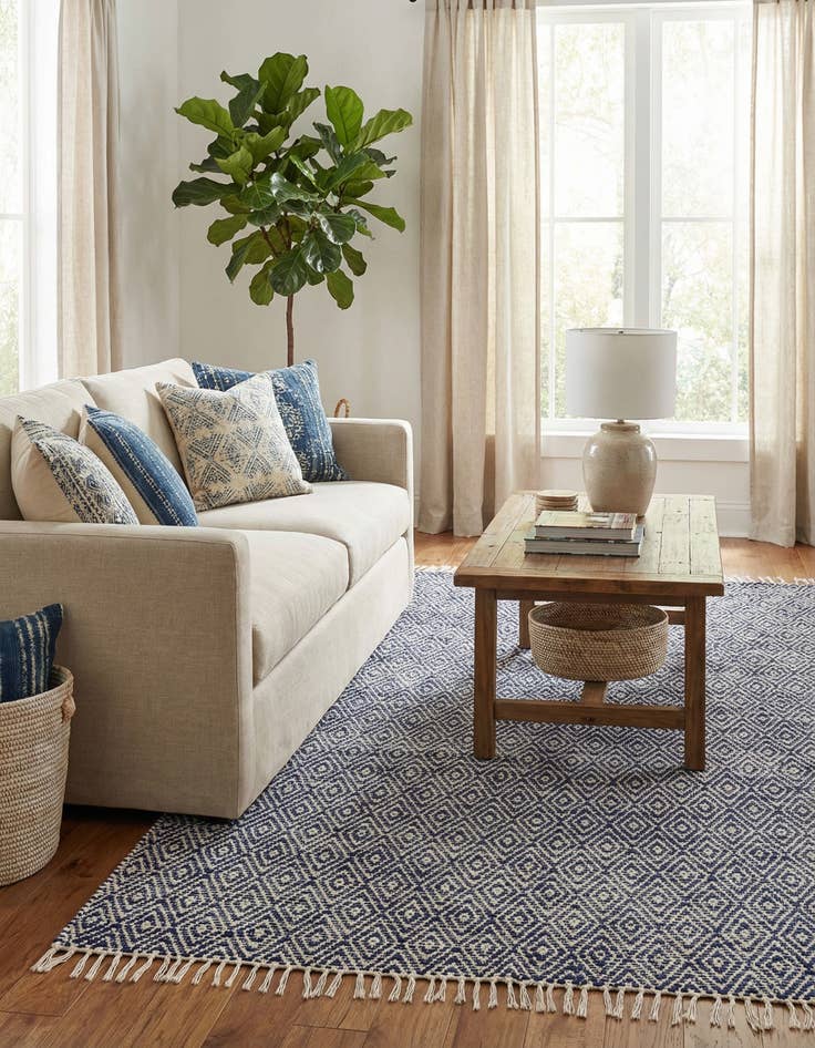 Detail image of  7' 1 x 10'  Hand Woven Braided Jute Rug