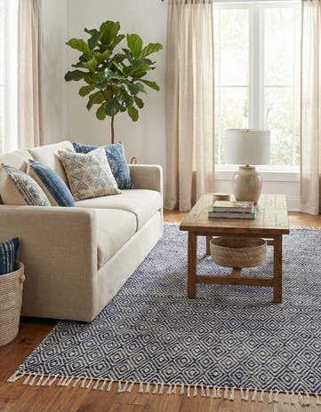 7' 1 x 10' Hand Woven Braided Jute Rug