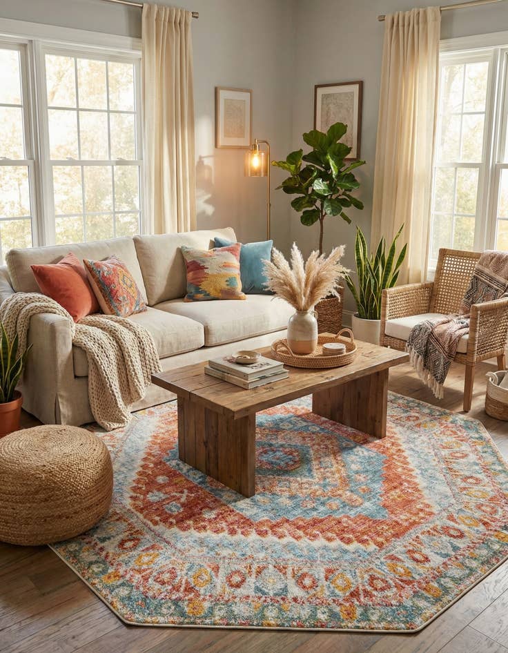 Detail image of 6' x 6' Paragon Octagon Rug