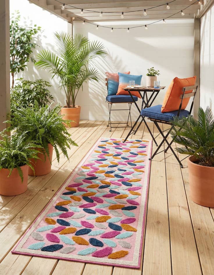 Detail image of 2' x 10' Easy-Clean Aruba Indoor / Outdoor Runner Rug