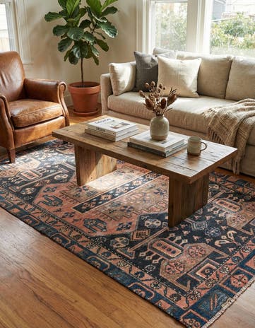 3' 8 x 6' 4 Hand Knotted Ultra Vintage Persian Wool Rug