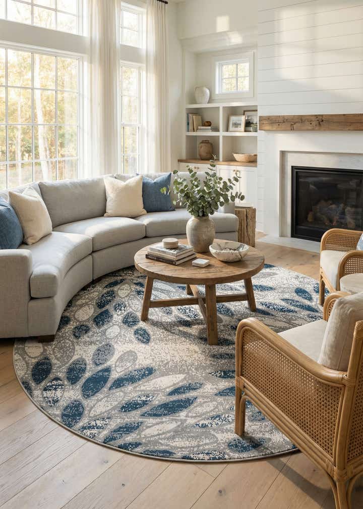 12' 4 x 12' 4 Charleston Round Rug