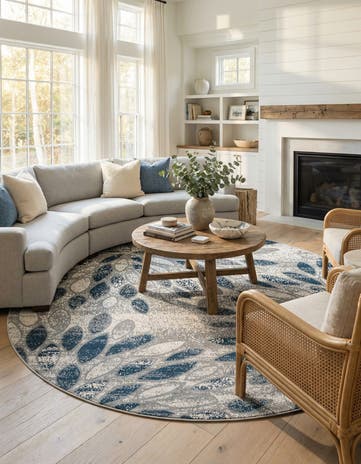 12' 4 x 12' 4 Charleston Round Rug