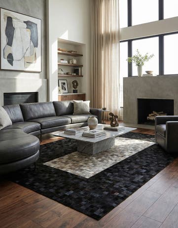 5' x 8' 1 Cowhide - Patchwork Rug