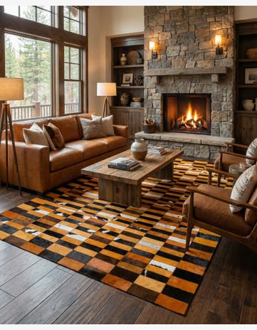 5' 1 x 7' 11 Cowhide - Patchwork Rug