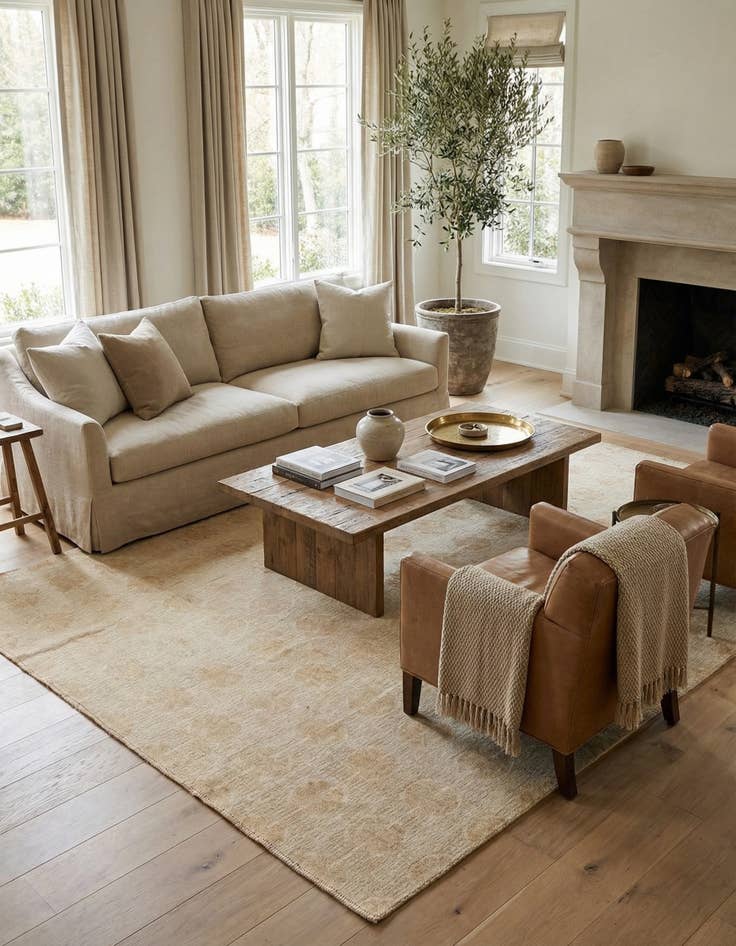 Detail image of  8' 8 x 12'  Hand Knotted Darya Wool Rug