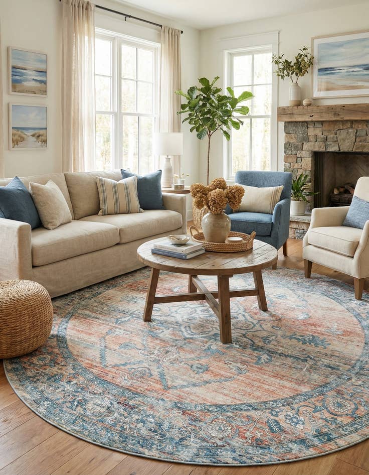 Detail image of  10' 2 x 10' 2 Newport Round Rug