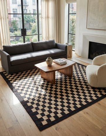 5' 8 x 7' 6 Hand Woven Kilim Modern Wool Rug