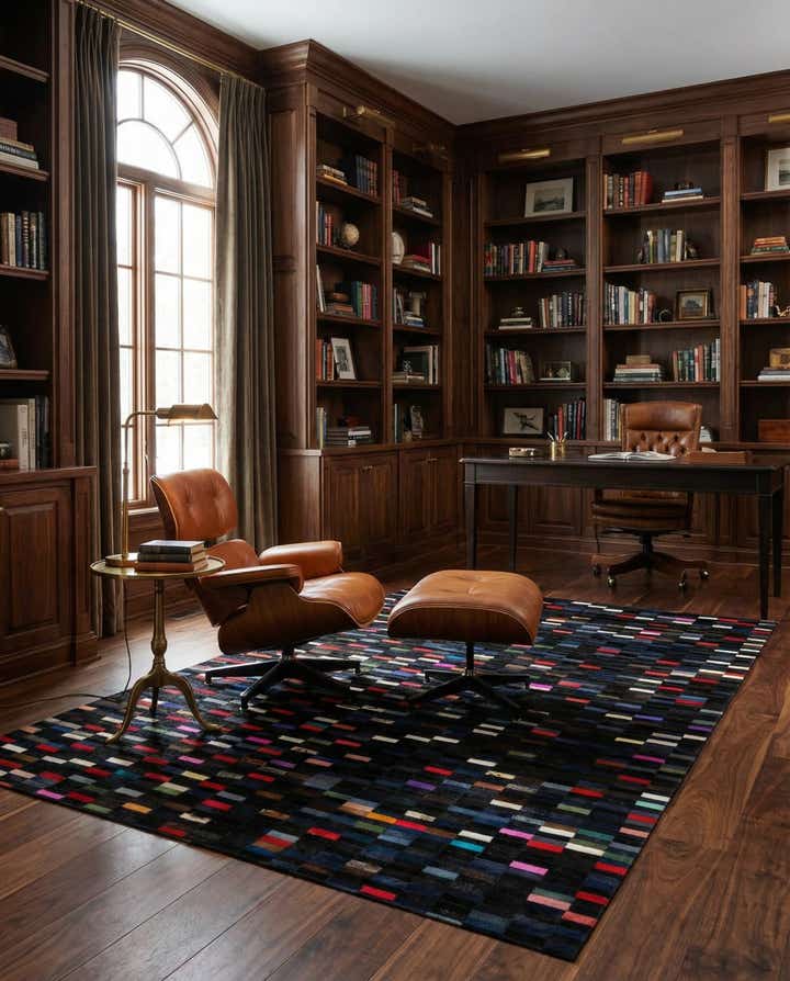 5' 2 x 7' 11 Cowhide - Patchwork Rug