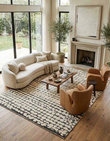 9' 10 x 14' 6 Hand Knotted Darya Wool Rug