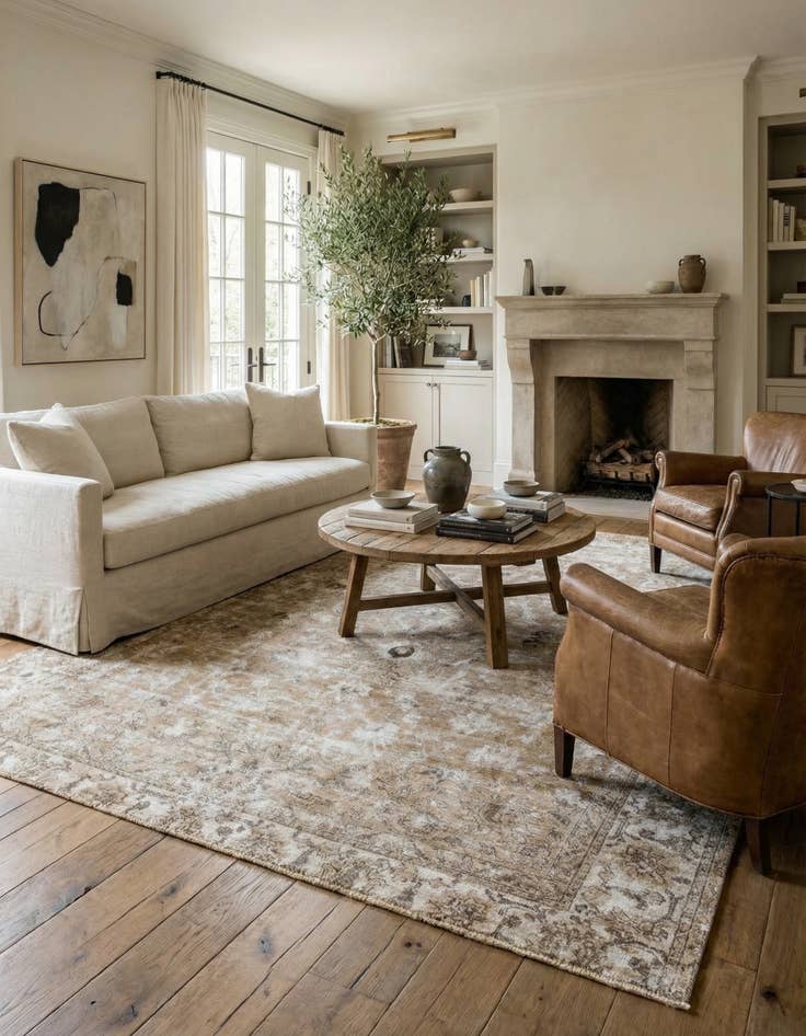 Detail image of 9' 4 x 11' 8  Hand Knotted Ultra Vintage Persian Wool Rug