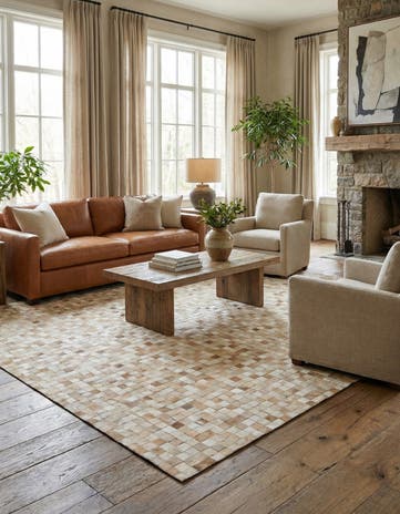 8' 1 x 10' 1 Cowhide - Patchwork Rug