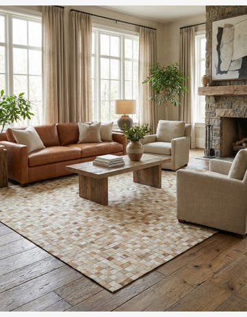 8' 1 x 10' 1 Cowhide - Patchwork Rug