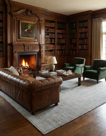 13' 1 x 13' 1 Hand Woven Jill Zarin English Manor Wool Square Rug