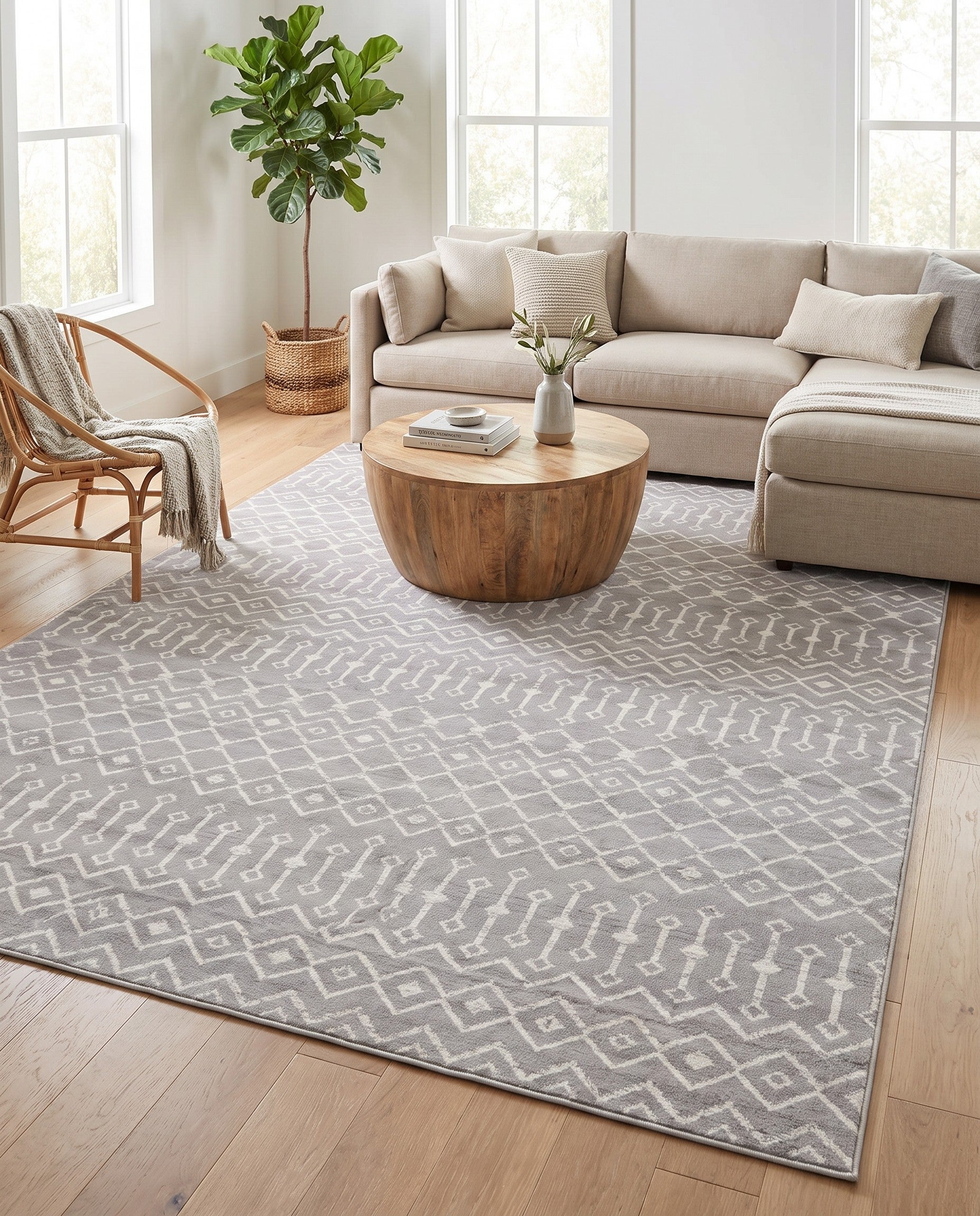 9' x 12' Kasbah Trellis Rug