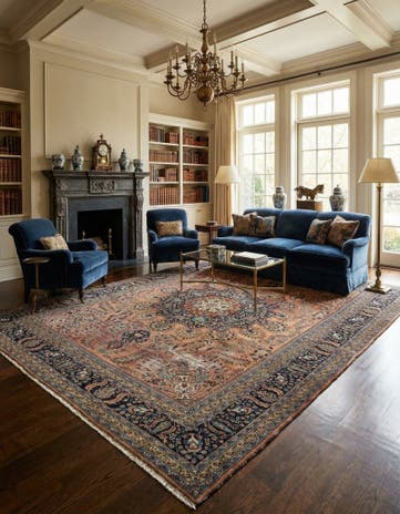10' x 13' 5 Mashad Rug