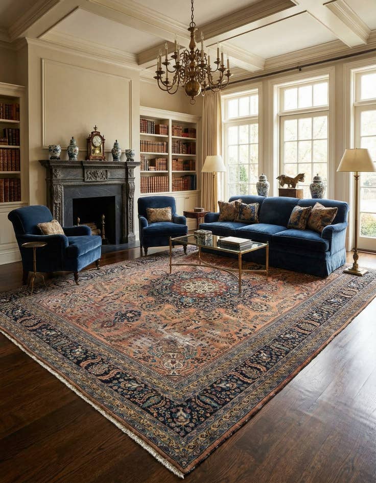 Detail image of 10' x 13' 5 Mashad Rug