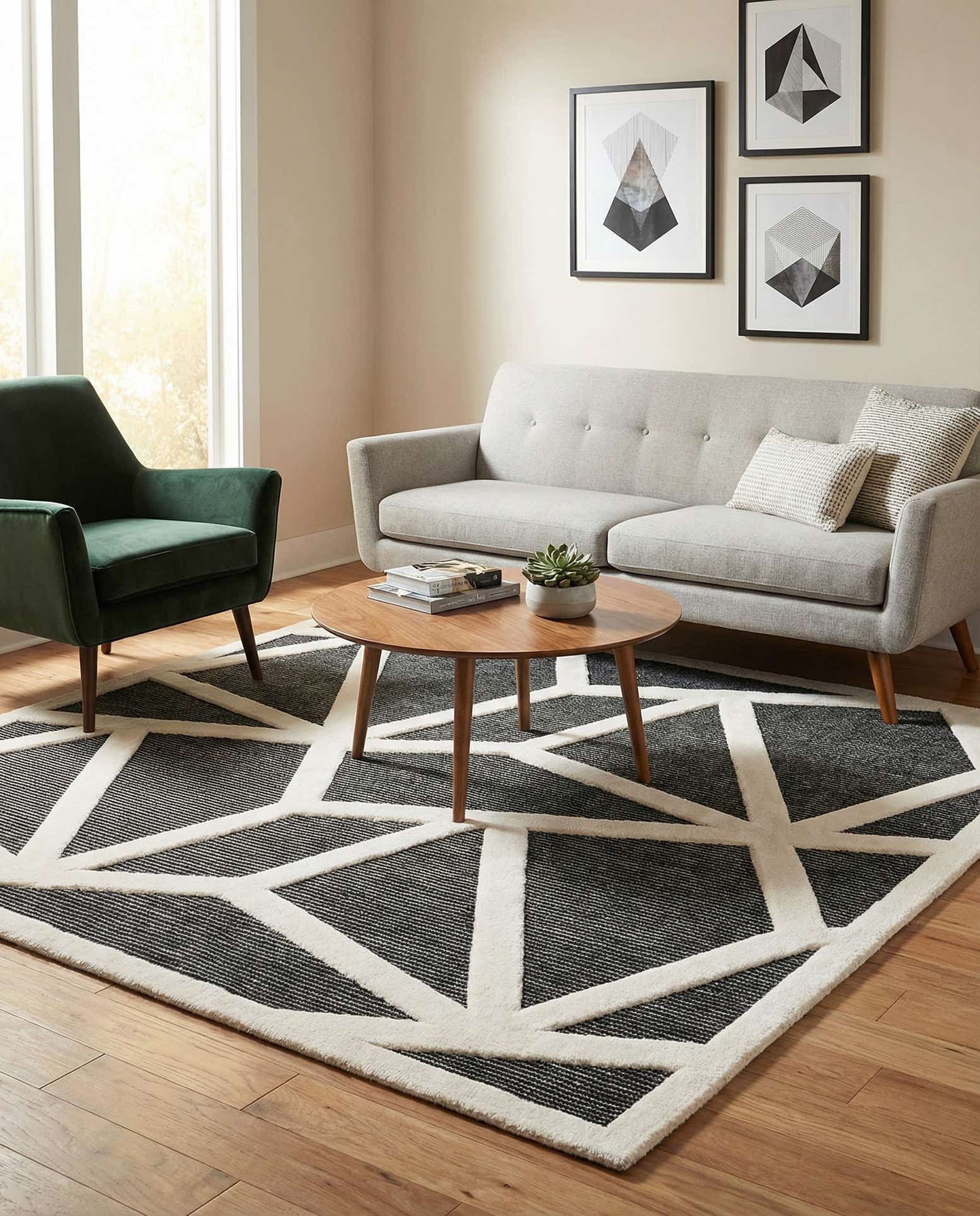 7' 10 x 7' 10 Prismatic Square Rug