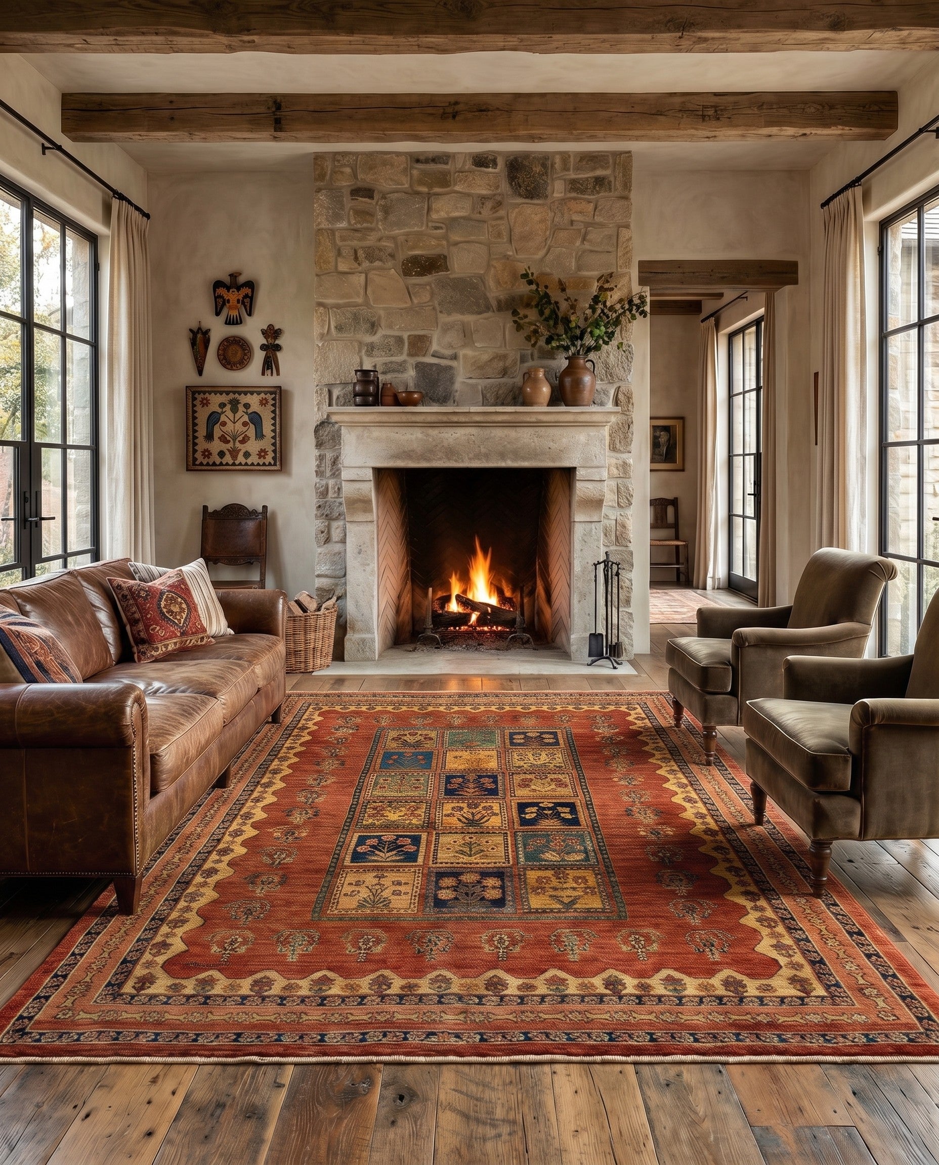 5' 3 x 7' 7 Luribaft Wool Rug