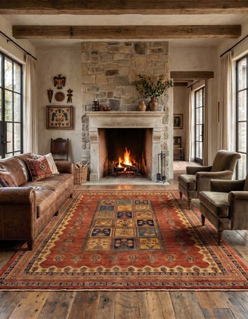 5' 3 x 7' 7 Luribaft Wool Rug