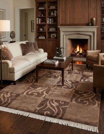 6' 8 x 10' Hand Knotted Darya Wool Rug