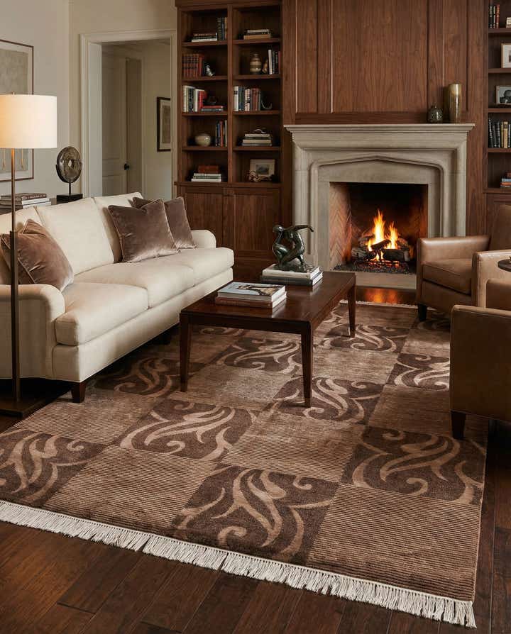 6' 8 x 10' Hand Knotted Darya Wool Rug
