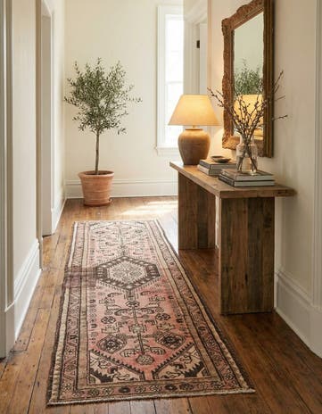 3' 2 x 9' 2 Hand Knotted Ultra Vintage Persian Wool Runner Rug