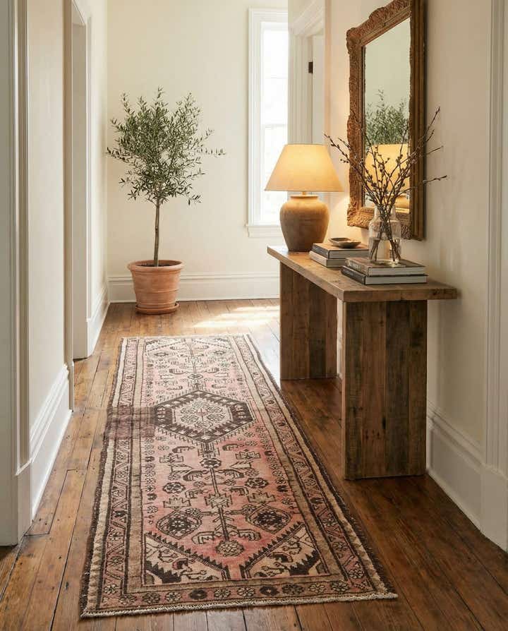 3' 2 x 9' 2 Hand Knotted Ultra Vintage Persian Wool Runner Rug