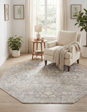 Gray Lola Octagon Rug