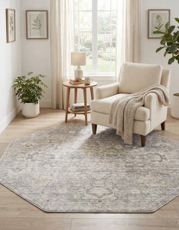 Gray Lola Octagon Rug