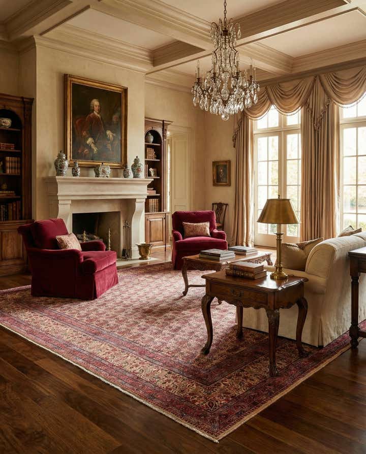 10' 5 x 13' 2 Hand Knotted Mood Persian Wool Rug