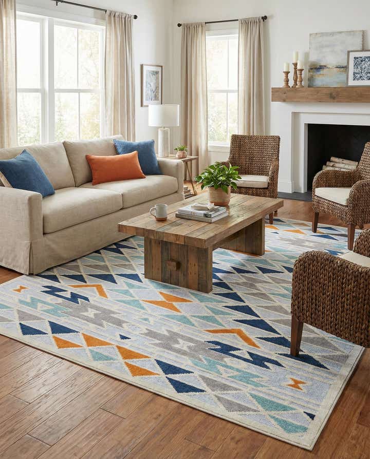 7' 10 x 10' Easy-Clean Aruba Indoor / Outdoor Rug