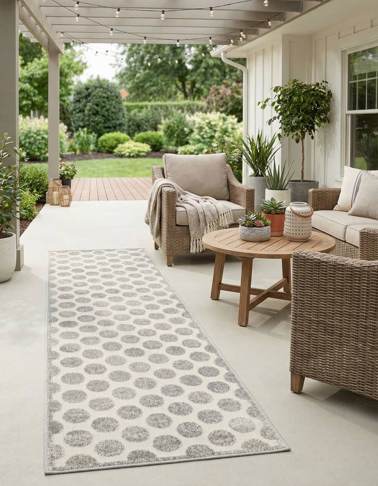 Detail image of 2' 7 x 12'  Washable Sabrina Soto Indoor / Outdoor Runner Rug