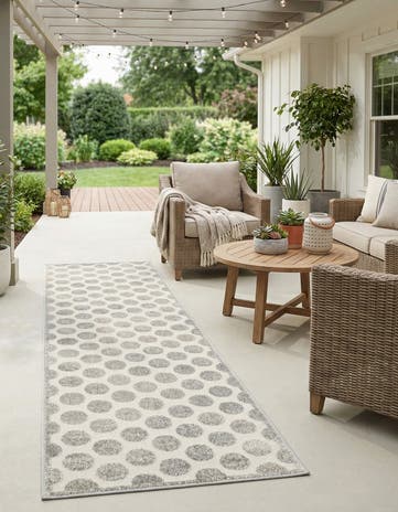 2' 7 x 12' Easy-Clean Sabrina Soto Indoor / Outdoor Runner Rug
