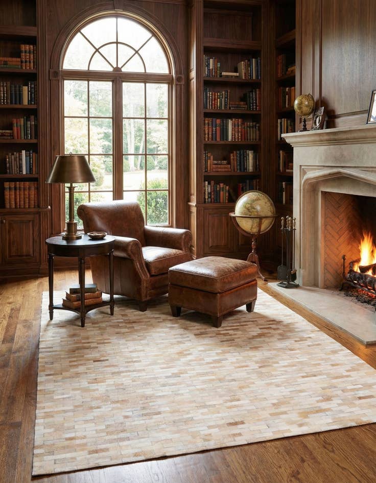 Detail image of 5' 4 x 7' 7 Cowhide Rug