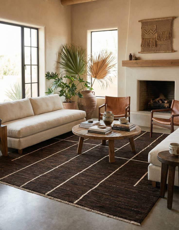 Detail image of 5' 8 x 7' 10  Hand Knotted Moroccan Wool Rug