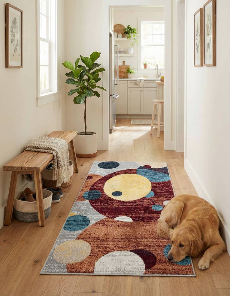 Detail image of 2' x 4' 1 Kamala Washable Runner Rug