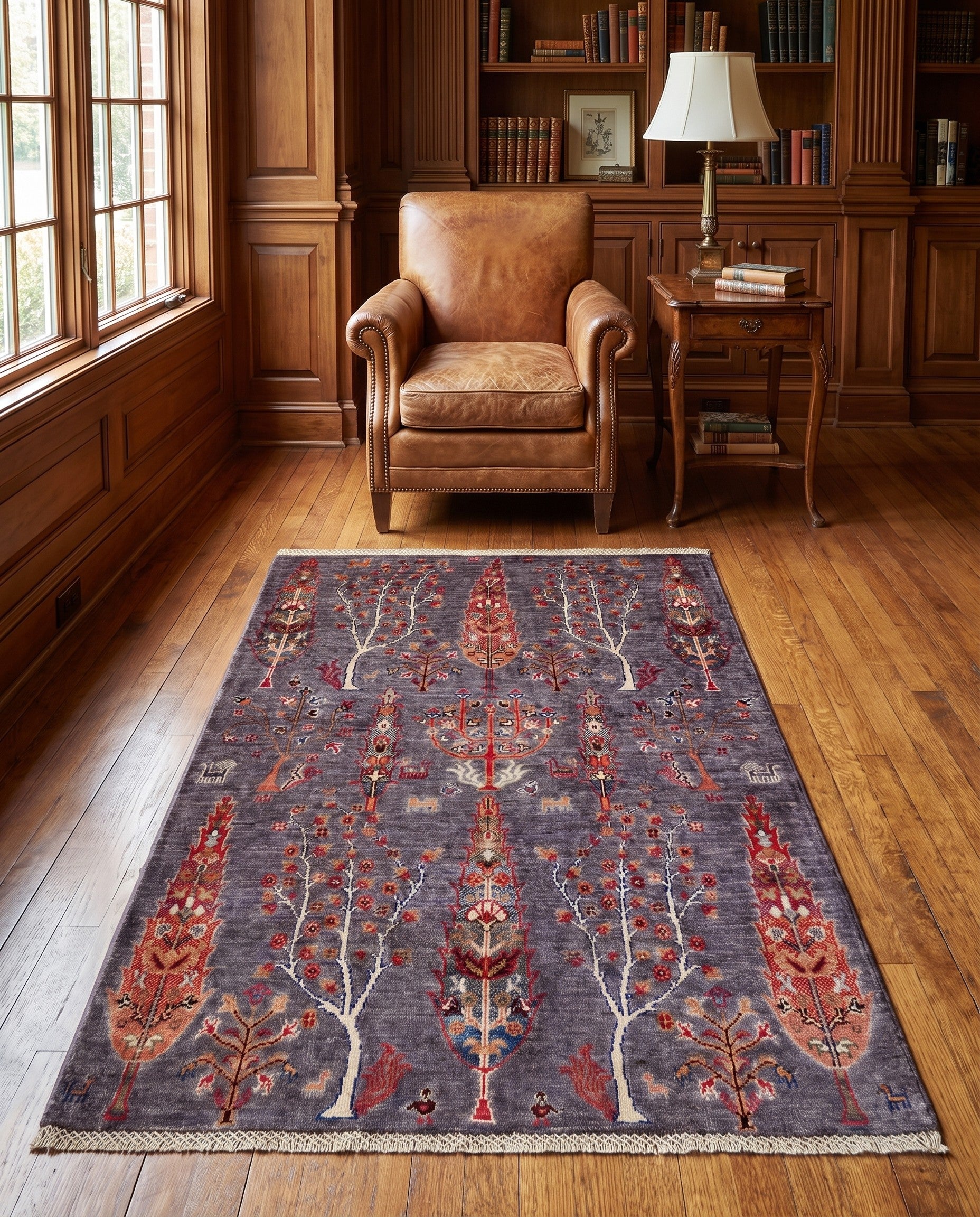 3' 4 x 5' Hand Knotted Ariana Ziegler Rug