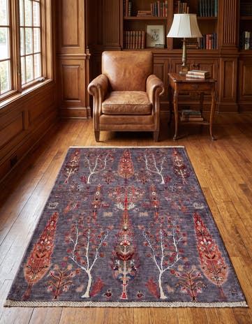 3' 4 x 5' Hand Knotted Ariana Ziegler Rug